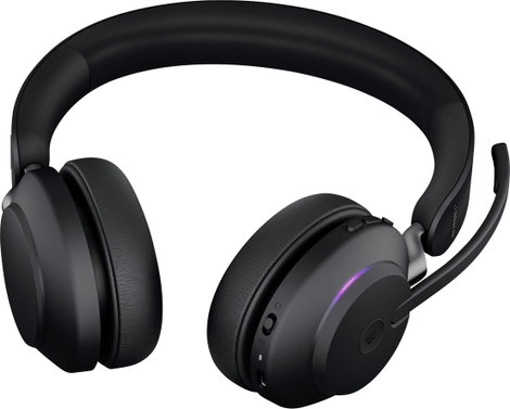 Jabra Evolve2 65 MS Telefon On Ear headset Bluetooth® Stereo Fekete Hangerő szabályozás, Elemtöltés 5. kép