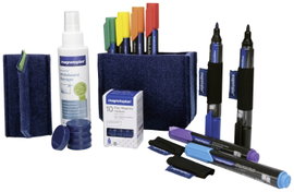 Magnetoplan Fehér tábla tartozék készlet Essential Set Kék