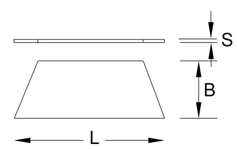 Trapéz pengék, 10 db-os csomag KS Tools 907.2206 6. kép