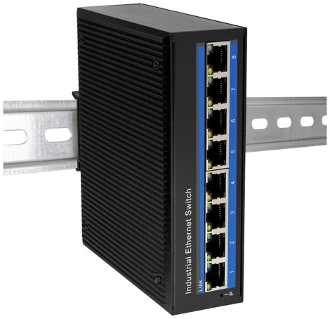 LogiLink NS203 Ipari Ethernet switch 8 port 10 / 100 / 1000 MBit/s 8. kép