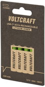 VOLTCRAFT VC-AAA400USB USB-C® akku Lítiumion 400 mAh 1.5 V 4 db 4. bélyegkép