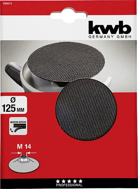 QUICK-STICK öntapadó alátét, ø 125 mm, M14 kwb 488014 2. kép