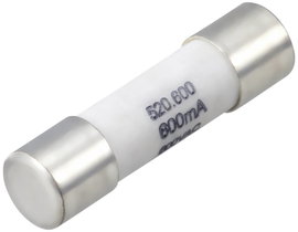 VOLTCRAFT VC 191 Fuse Multiméter biztosíték (Ø x H) 5 mm x 20 mm 600 mA 600 V/AC, 500 V/DC Gyors -F-