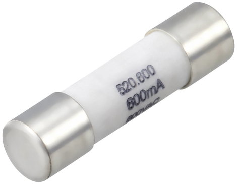 VOLTCRAFT VC 191 Fuse Multiméter biztosíték (Ø x H) 5 mm x 20 mm 600 mA 600 V/AC, 500 V/DC Gyors -F-