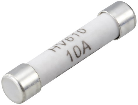 VOLTCRAFT VC 100er Fuse Multiméter biztosíték (Ø x H) 6.35 mm x 31.8 mm 10 A 600 V/AC, 600 V/DC Gyor