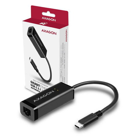 AXAGON ADE-SRC Hálózati adapter 1000 MBit/s LAN (10/100/1000 MBit/s), USB-C® USB 3.1 (1. gen) 5. kép