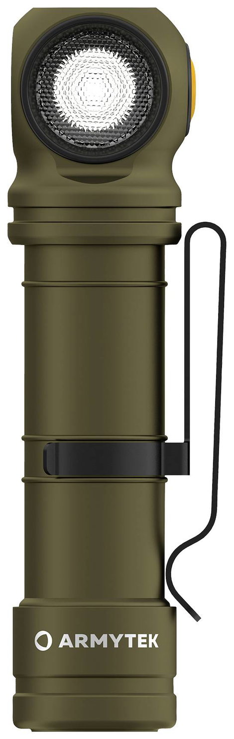 ArmyTek Wizard C2 Pro Max Olive White LED Kézilámpa Övcsíptetővel, Tokkal Akkuról üzemeltetett 4000  2. kép