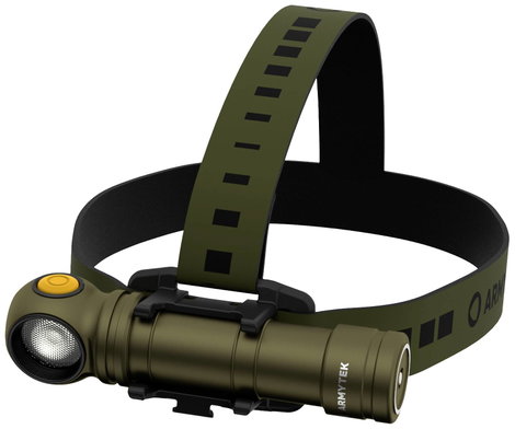 ArmyTek Wizard C2 Pro Max Olive White LED Kézilámpa Övcsíptetővel, Tokkal Akkuról üzemeltetett 4000  4. kép