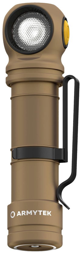 ArmyTek Wizard C2 Pro Max Sand White LED Kézilámpa Övcsíptetővel, Tokkal Akkuról üzemeltetett 4000 l