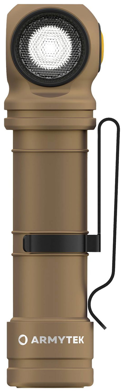 ArmyTek Wizard C2 Pro Max Sand White LED Kézilámpa Övcsíptetővel, Tokkal Akkuról üzemeltetett 4000 l 2. kép