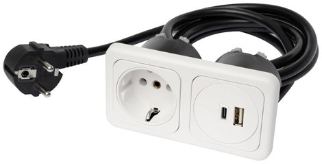inprojal elektrosysteme 9016-118.81 Beépíthető dugalj USB-C®-vel, USB töltőkimenettel, Power Deliver