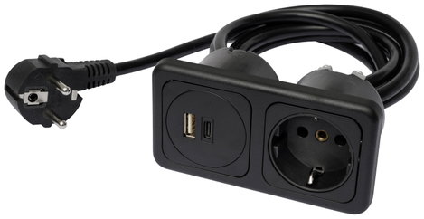 inprojal elektrosysteme 9016-114.81 Beépíthető dugalj USB-C®-vel, USB töltőkimenettel, Power Deliver