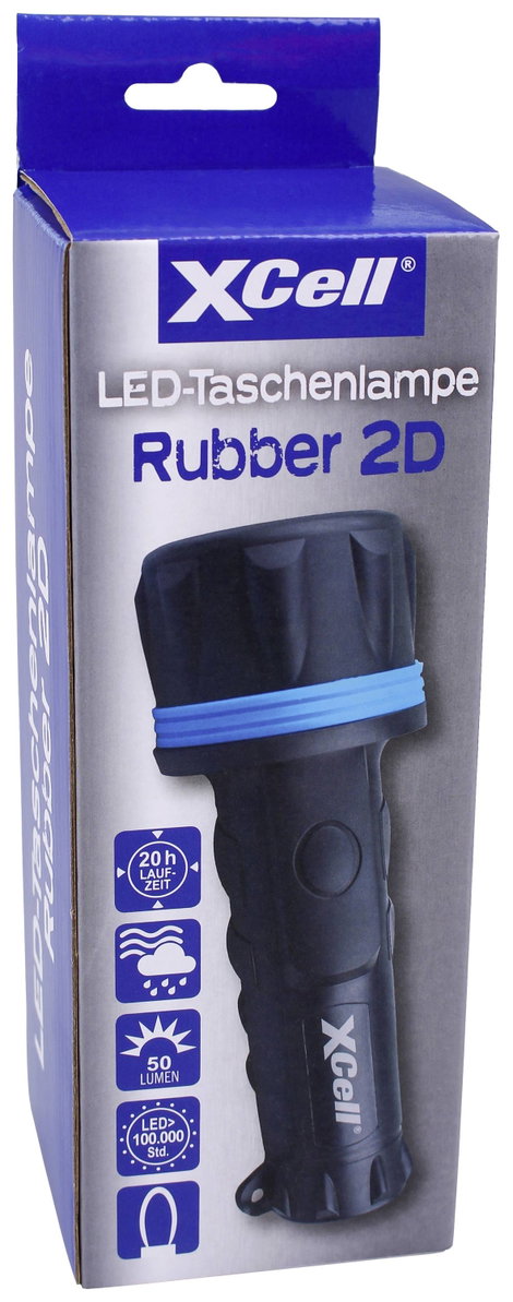 XCell Rubber 2D LED Kézilámpa Elemekről üzemeltetett 50 lm 12 óra 191 4. kép