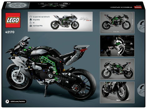 LEGO® TECHNIC 42170 Kawasaki Ninja H2R motorkerékpár 3. kép