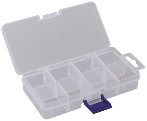 Quadrios 23SA083 Rendszerező doboz (H x Sz x Ma) 13.6 x 7 x 2.7 cm Rekeszek: 8 Változtatható alsó os