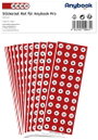 Anybook Matrica készlet Stickerset Rot für Anybook Pro 480 db bélyegkép