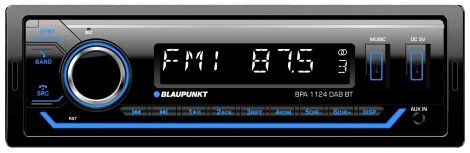 Blaupunkt BPA 1124 DAB BT Autórádió Bluetooth kihangosító, DAB + tuner