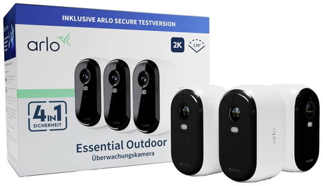 ARLO ESSENTIAL2 2K OUTDOOR CAMERA 3-PACK VMC3350-100EUS WLAN IP-Megfigyelő kamera készlet3 db kamerá 2. kép