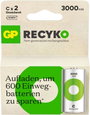 Babyakku GP Batteries ReCyko NiMH 1.2 V 3000 mAh 2 db 3. bélyegkép