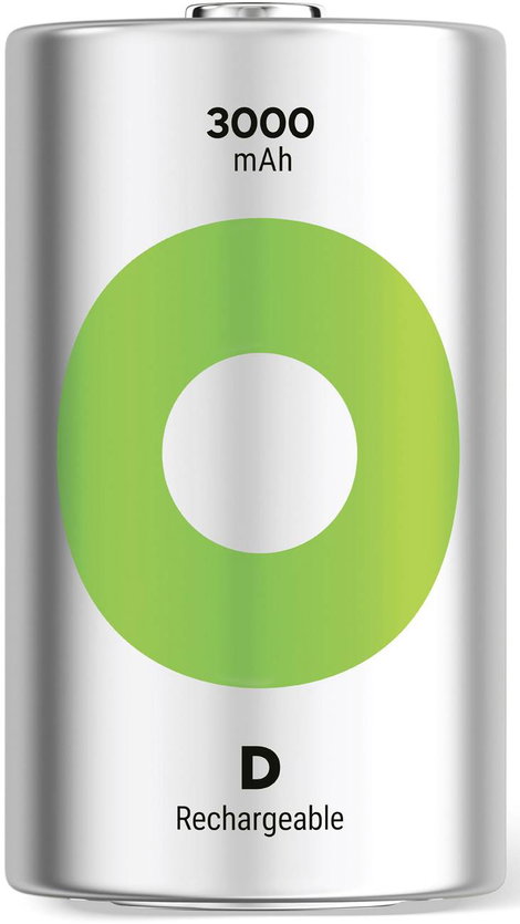 GP Batteries ReCyko Góliátakku NiMH 3000 mAh 1.2 V 2 db 2. kép