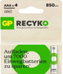 GP Batteries ReCyko Mikroakku NiMH 850 mAh 1.2 V 4 db 3. bélyegkép