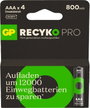 GP Batteries ReCyko Pro Mikroakku NiMH 800 mAh 1.2 V 4 db 3. bélyegkép