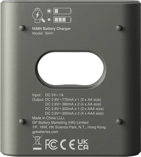 GP Batteries B441 Hengeres akku töltő NiMH Mikro (AAA), Ceruza (AA) 2. kép