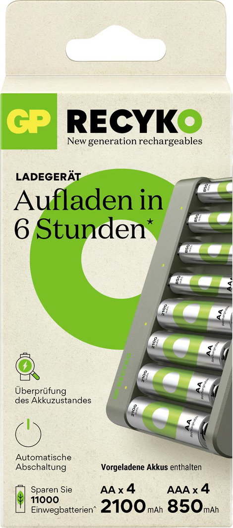 GP Batteries E821 Hengeres akku töltő NiMH Mikro (AAA), Ceruza (AA) 3. kép