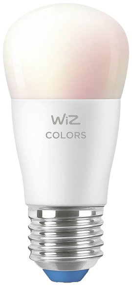 WiZ 8719514554672 LED EEK F (A - G) E27 Csepp forma 5 W = 40 W RGBW Dimmelhető, Alkalmazás vezérelt 