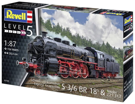 Revell 02168 S3/6 BR18 Mozdony építőkészlet 1:87 5. kép