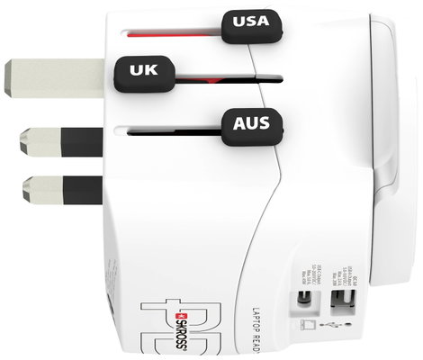 Skross 1.302474 Úti adapter Pro Light USB AC45PD World 2. kép