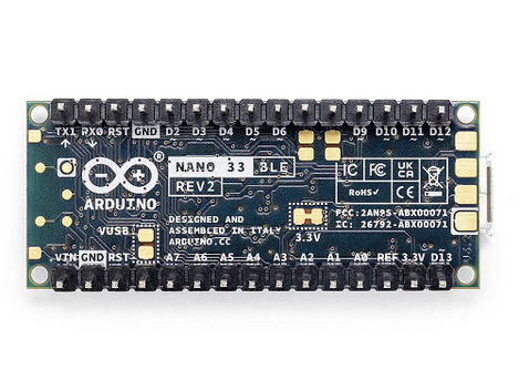 Arduino ABX00072 Panel Nano 33 BLE Rev2 with headers Nano ARM® Cortex®-M4 3. kép