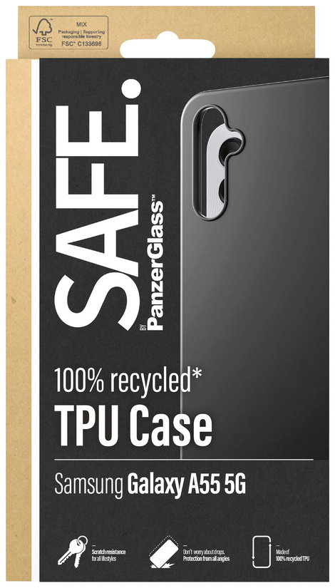 PanzerGlass TPU Hátlap Samsung Galaxy A55 5G Fekete 4. kép