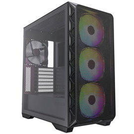 MONTECH AIR 903 MAX Midi torony Számítógép ház Fekete 4 előre telepített LED-hűtő
