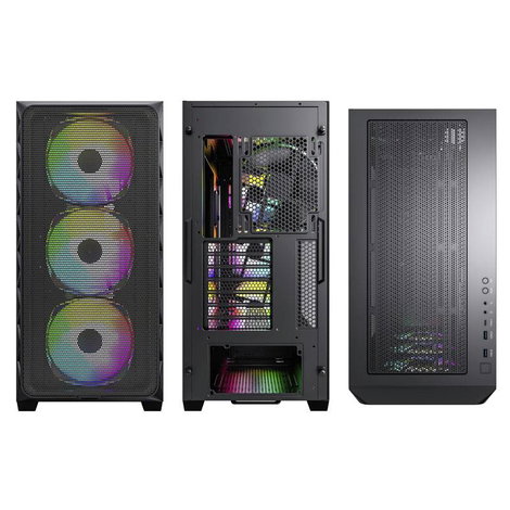 MONTECH AIR 903 MAX Midi torony Számítógép ház Fekete 4 előre telepített LED-hűtő 2. kép