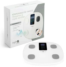 nah-vital nah-vital Smart 6V Testzsíranalizáló mérleg Mérési tartomány (max.)=150 kg Fehér