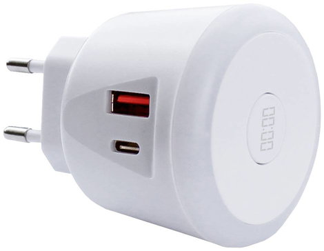 EcoSavers USB Timer Charger USB-s töltőkészülék 20 W Beltér, Aljzat dugó Kimeneti áram (max.) 3000 m