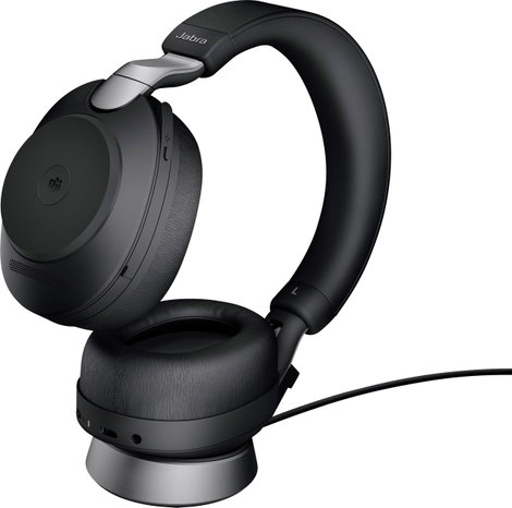 Jabra Evolve2 85 MS Telefon Over Ear headset Bluetooth®, Vezetékes Stereo Fekete mikrofon zajelnyomá 6. kép