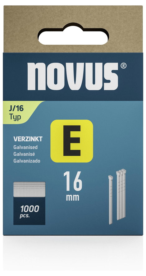 Szegek E típus J 16mm 1000 db Novus Tools 044-0089 2. kép