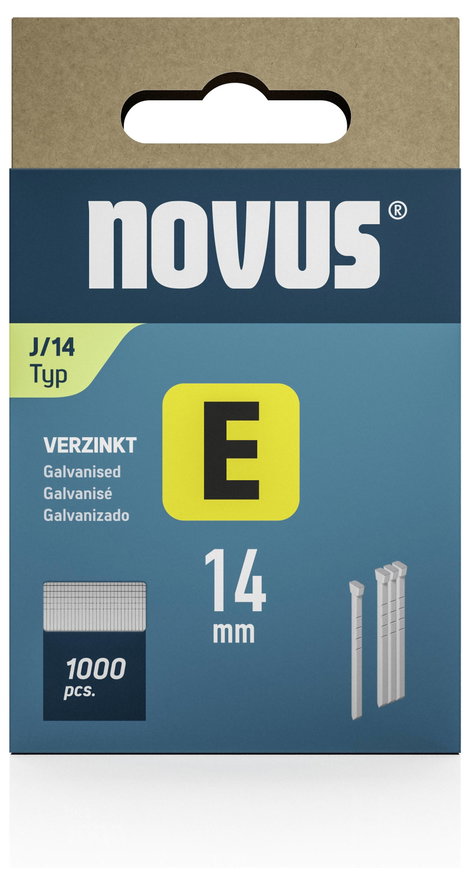 Szegek E típus J 14mm 1000 db Novus Tools 044-0088 2. kép
