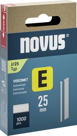 Szegek E típus J 25mm 1000 db Novus Tools 044-0091