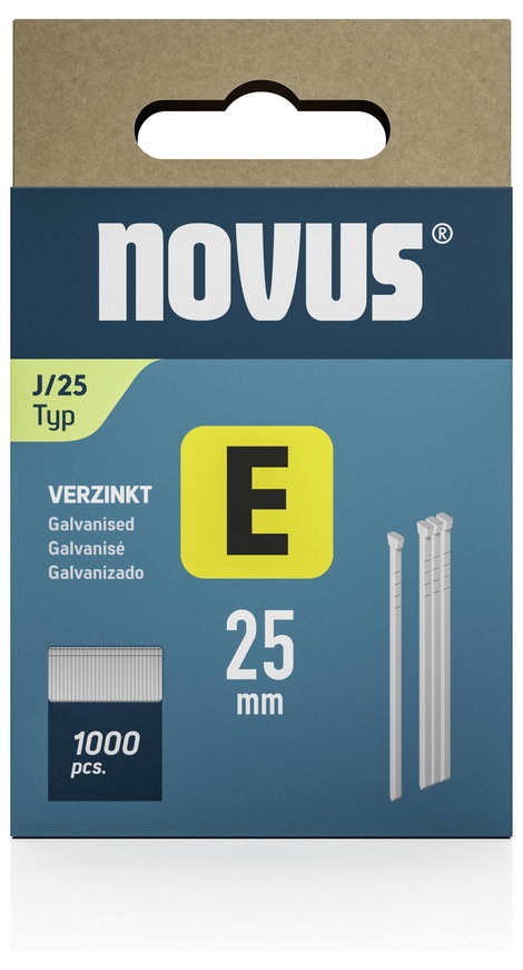 Szegek E típus J 25mm 1000 db Novus Tools 044-0091 2. kép