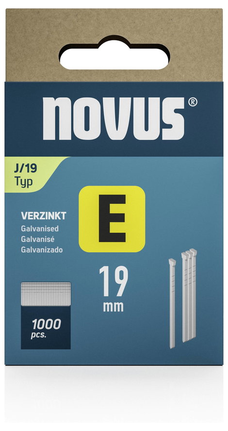 Szegek E típus J 19mm 1000 db Novus Tools 044-0090 2. kép