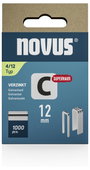 Keskenyhátú tűzőkapocs - Typ 4 1000 db Novus Office 042-0800 Méret (H x Sz x Ma) 12 x 6.1 x 12 mm 2. bélyegkép