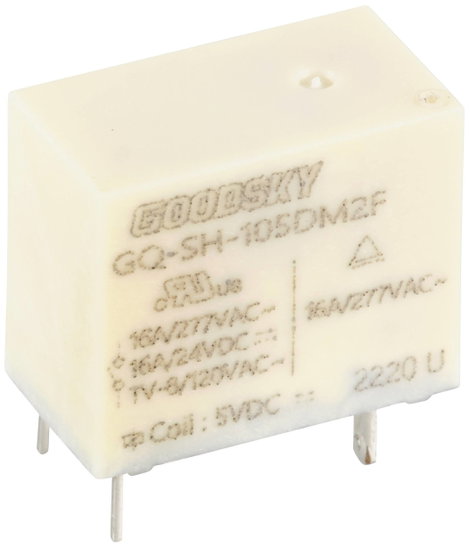 GoodSky GQ-SH-105DM2F Nyák relé 5 V/DC 16 A 1 záró 1 db