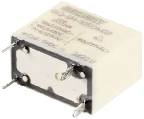 GoodSky GQ-SH-105DM2F Nyák relé 5 V/DC 16 A 1 záró 1 db 2. kép