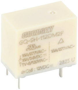 GoodSky GQ-SH-112DM2F Nyák relé 12 V/DC 16 A 1 záró 1 db