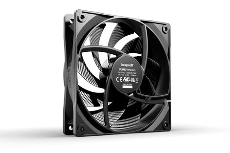 BeQuiet Pure Wings 3 Számítógépház ventilátor Fekete (Sz x Ma x Mé) 120 x 25 x 120 mm 2. kép