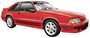 Maisto Ford Mustang SVT Cobra 1963, rot 1:24 Autómodell bélyegkép