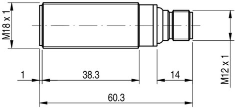MD Micro Detectors Ultrahangos érzékelő UK6C/H1-1EUL UK6C/H1-1EUL 10 - 30 V/DC 1 db 2. kép